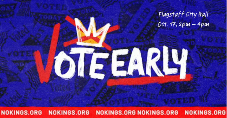 No Kings Early Vote - FLAGSTAFF