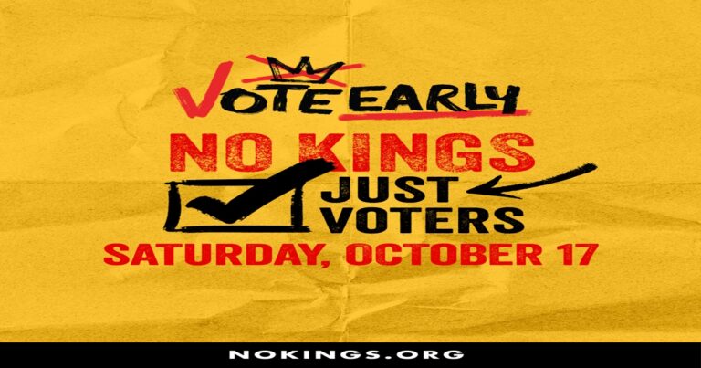 No Kings: Vote Early