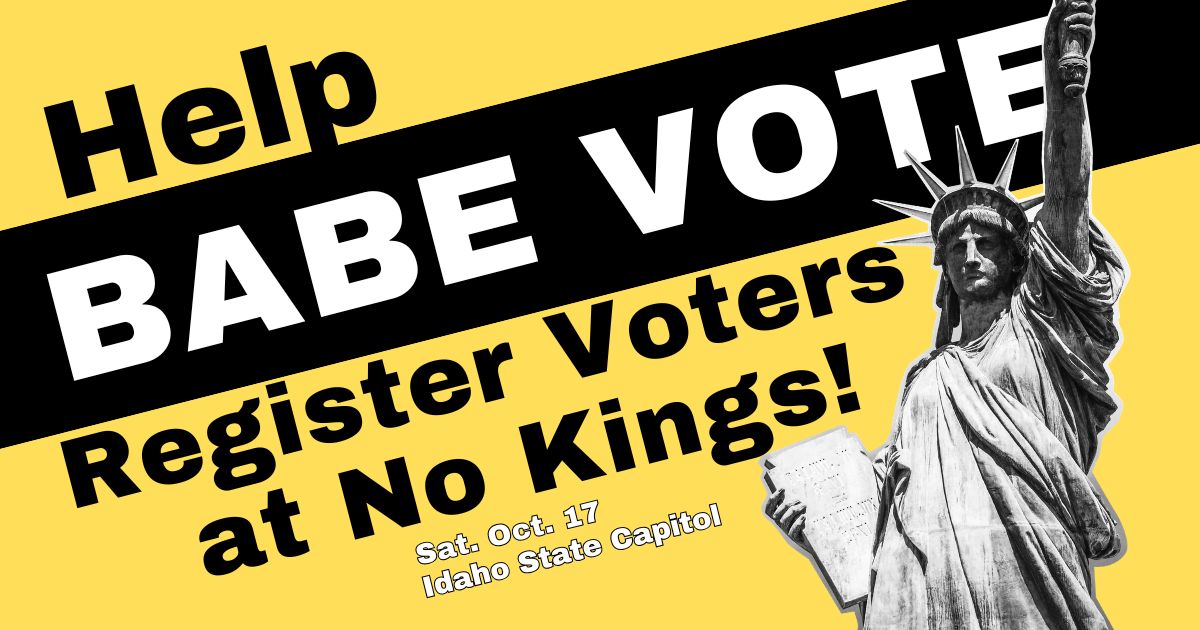 Register Voters at No Kings Rally
