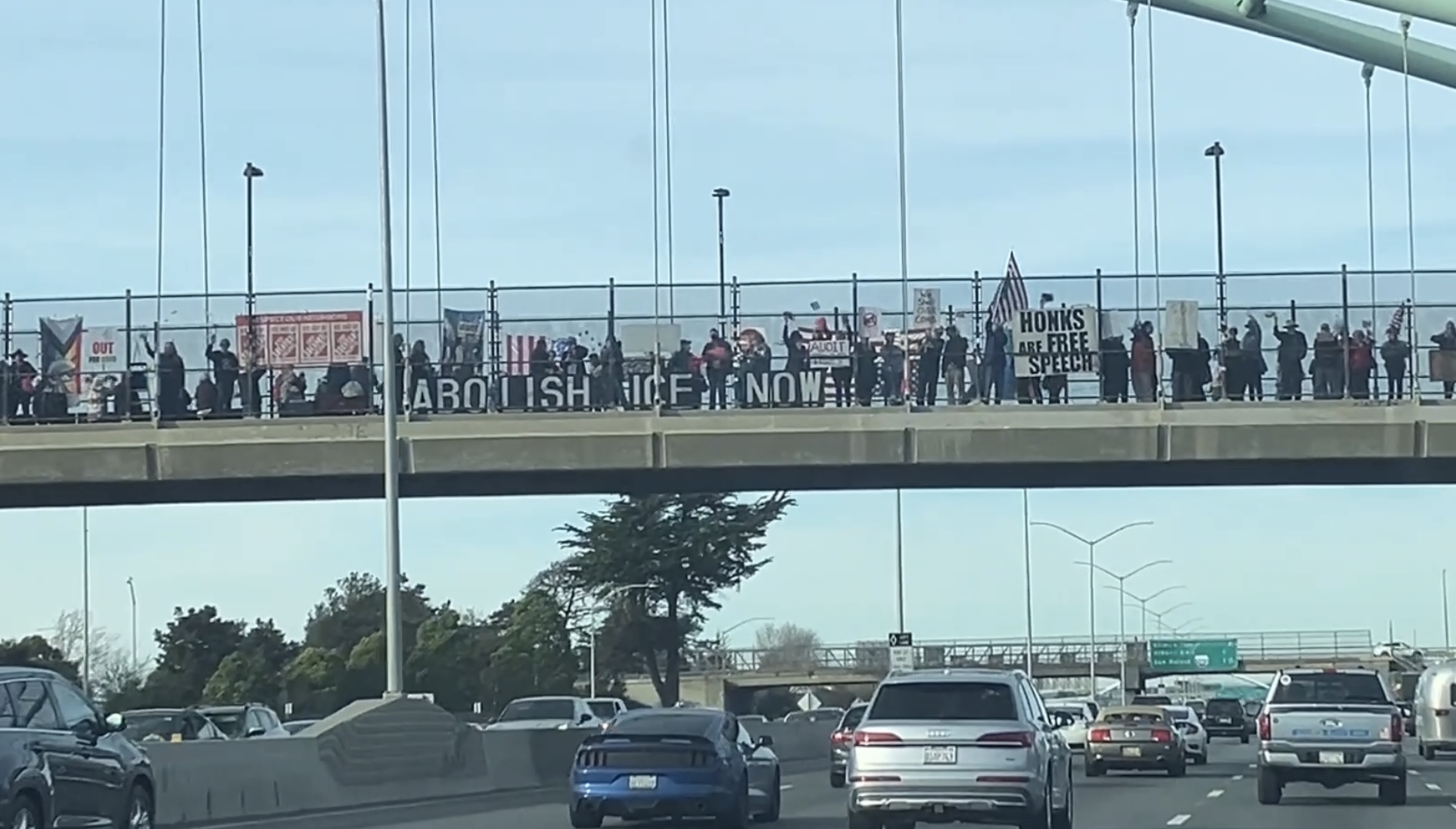 Overpass Visibility Brigade: ❌ 👑 Vote Early I-80 Berkeley