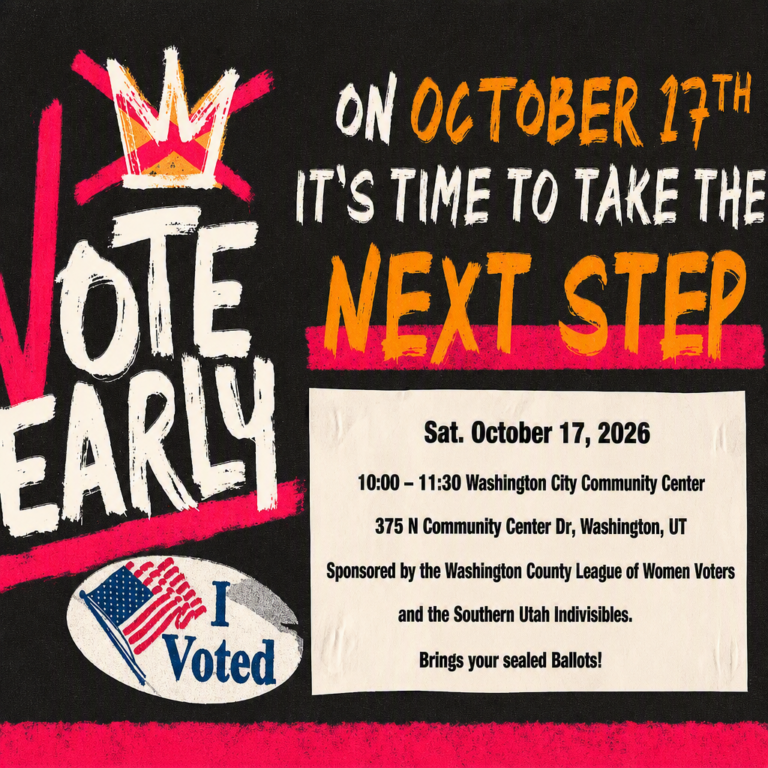 NO KINGS / VOTE EARLY