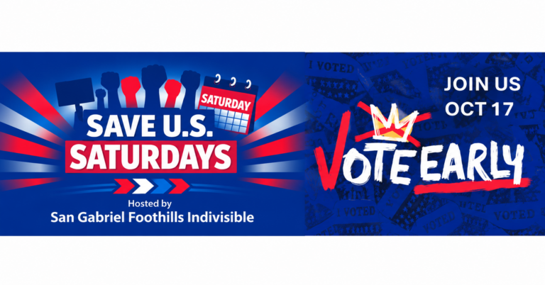 SAVE U.S. SATURDAYS:  NO KINGS 4.0 VOTE EARLY EDITION!