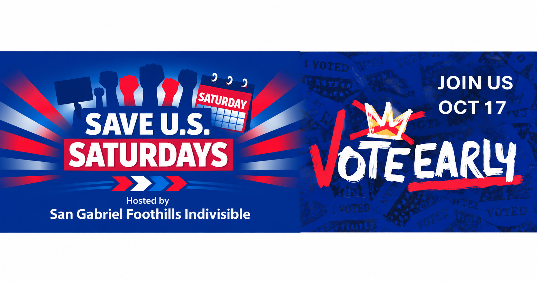 SAVE U.S. SATURDAYS:  NO KINGS 4.0 VOTE EARLY EDITION!