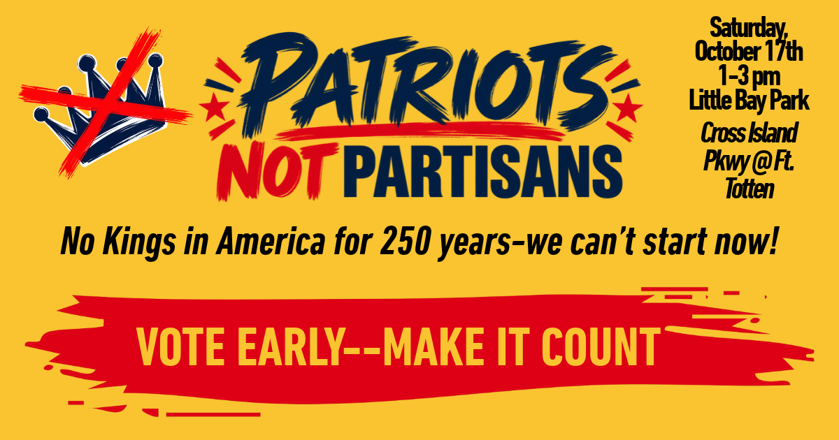 NO KINGS: VOTE EARLY