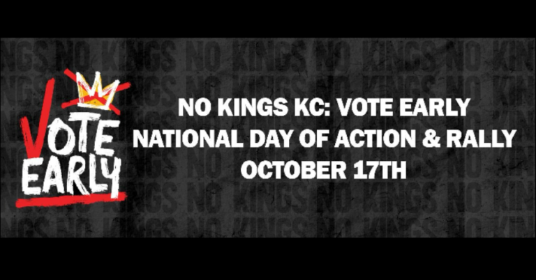 No Kings:  Vote Early Kansas City