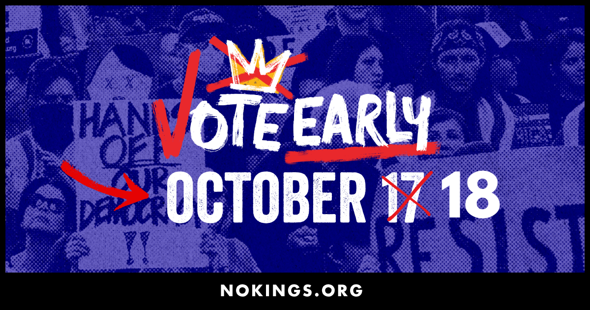 No Kings: Vote Early Oxford Hills Maine