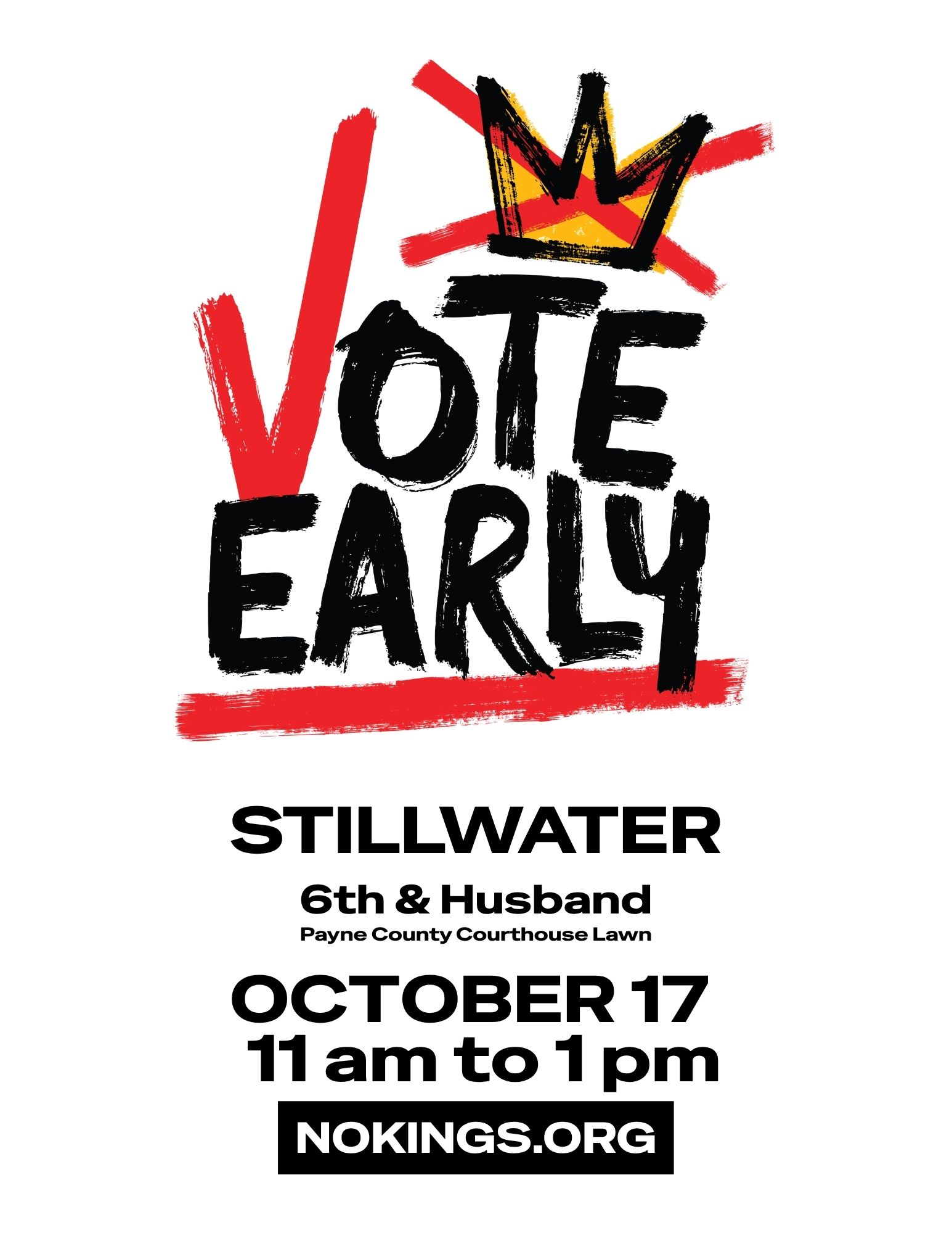 No Kings Rally & Vote Early Outreach
