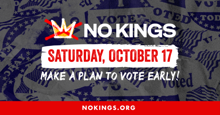 No Kings: Vote Early - Bridge Visibility, Boston