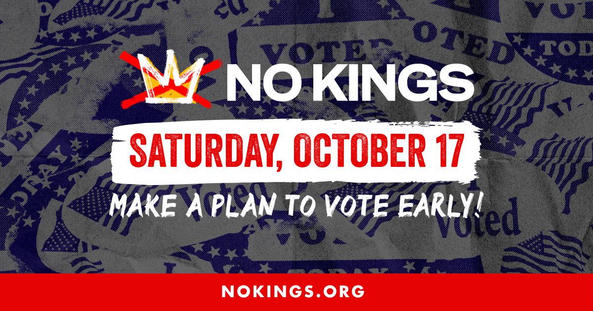 No Kings: Vote Early - Bridge Visibility, Boston