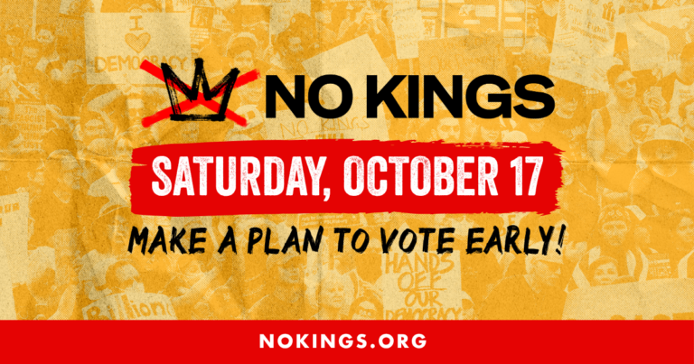 No Kings: Vote Early! Hingham MA