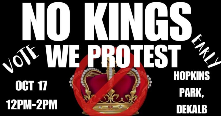 NO KINGS PROTEST! VOTE EARLY!