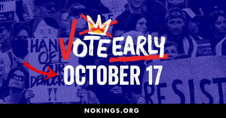 No Kings Vote Early - The Woodlands, TX